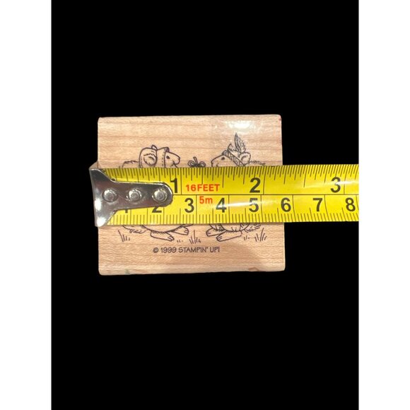 Stampin Up! Bushy Tailed‎ Blessings Thanksgiving Rubber Stamp 1999, Squirrels - Picture 5 of 5